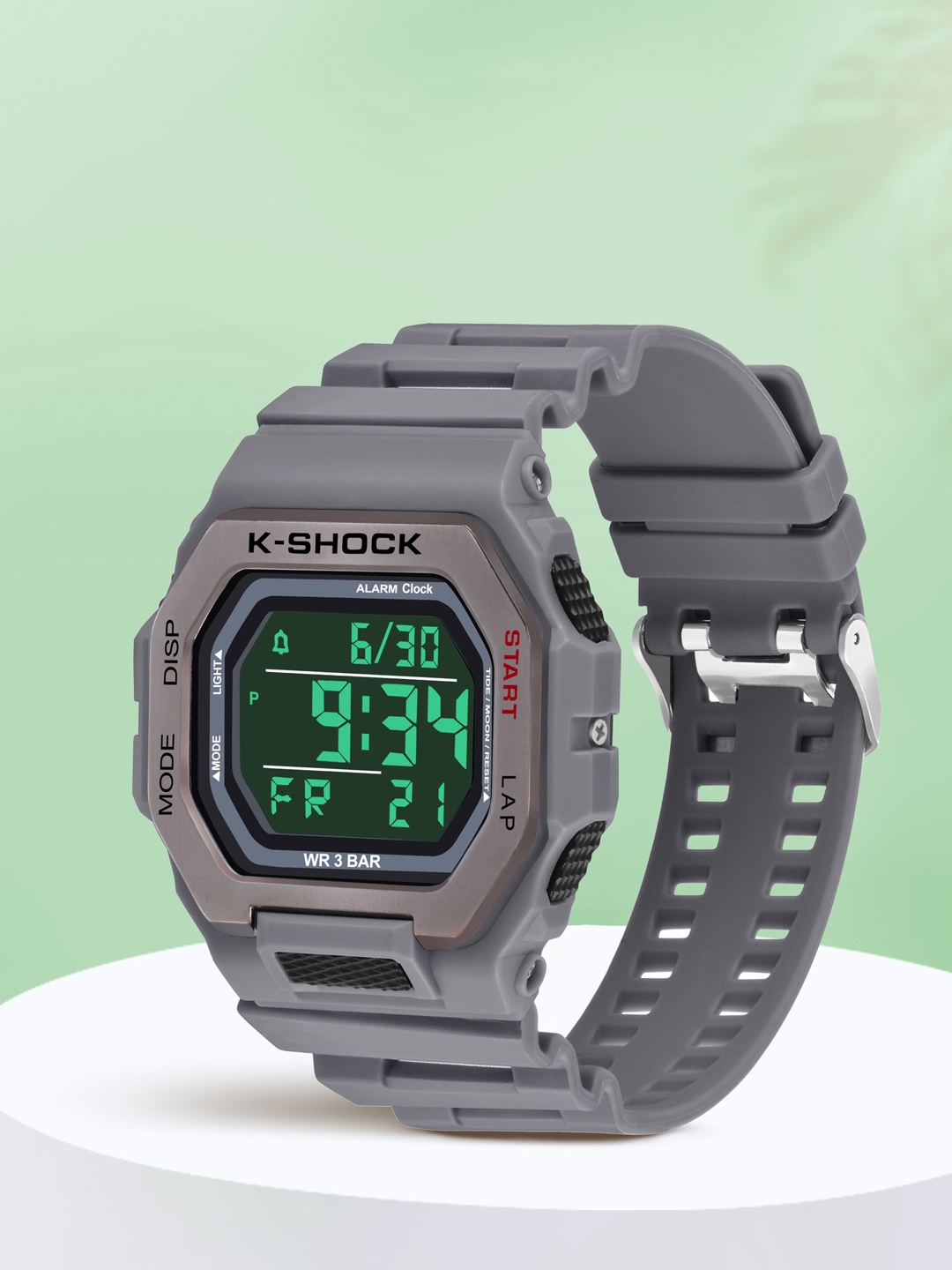 

Shocknshop Unisex Dial & Straps Digital Multi Function Watch WCH32Grey, Grey