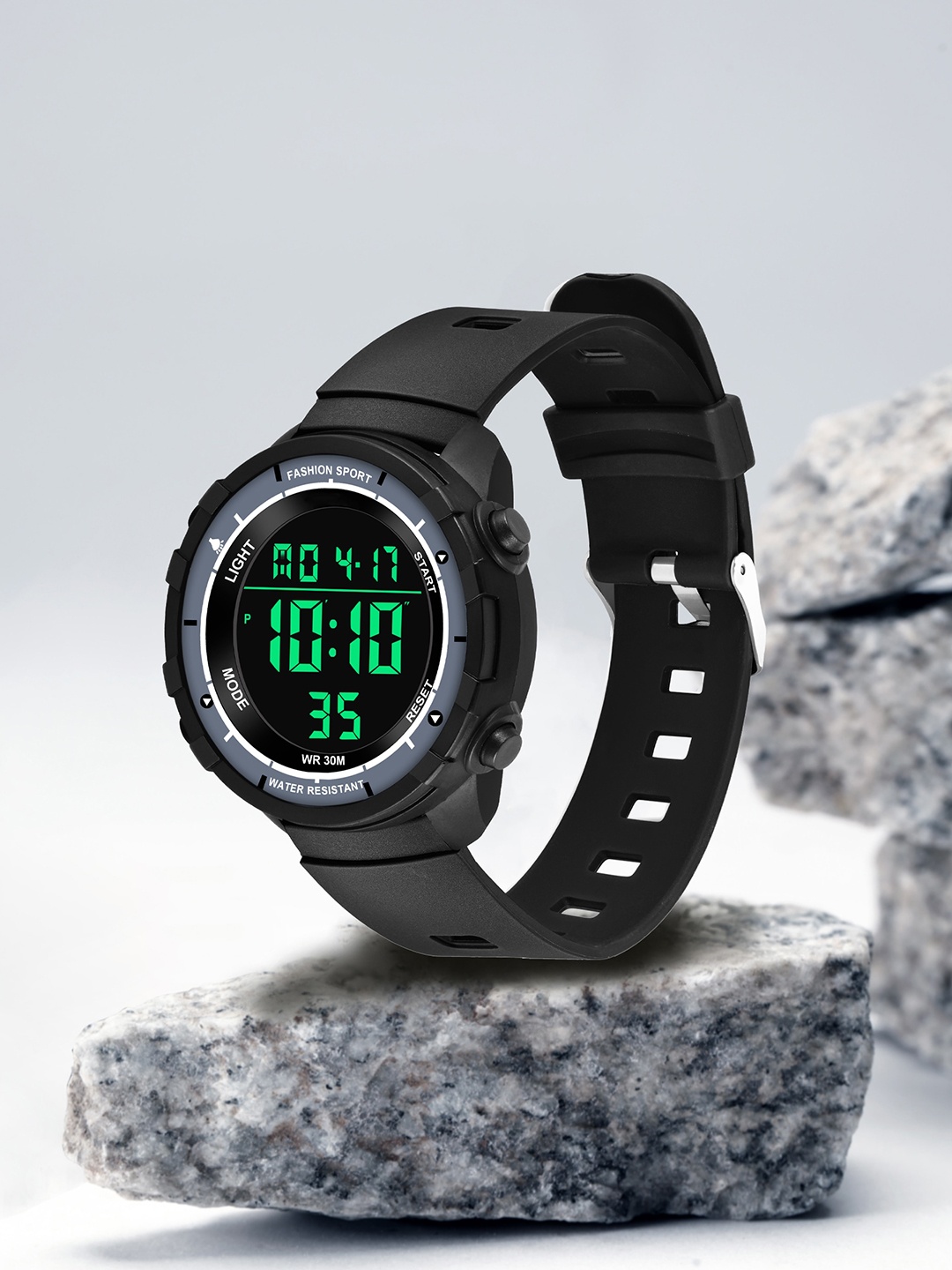

Shocknshop Men Dial & Straps Digital Multi Function Watch WCH26Black, Black