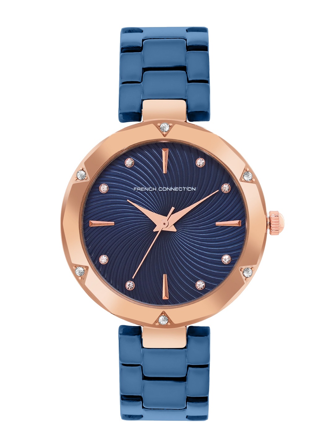 

French Connection Women Dial & Stainless Steel Straps Reset Time Analogue Watch FCN00083C, Blue