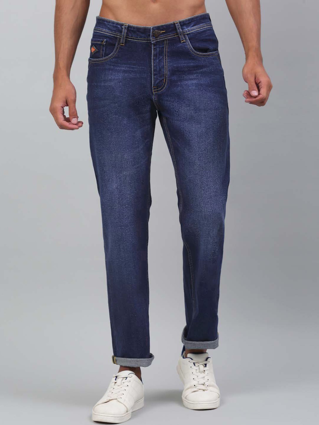 

LOUIS STITCH Men Light Fade Clean Look Stretchable Jeans, Blue