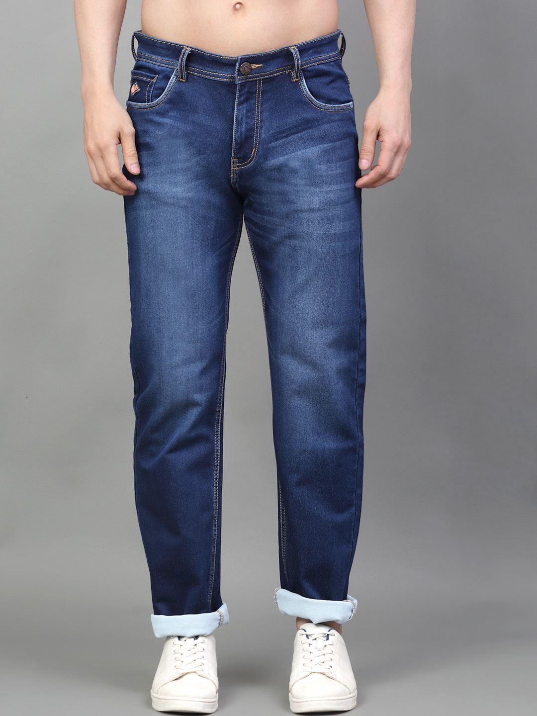 

LOUIS STITCH Men Light Fade Cotton Stretchable Jeans, Blue
