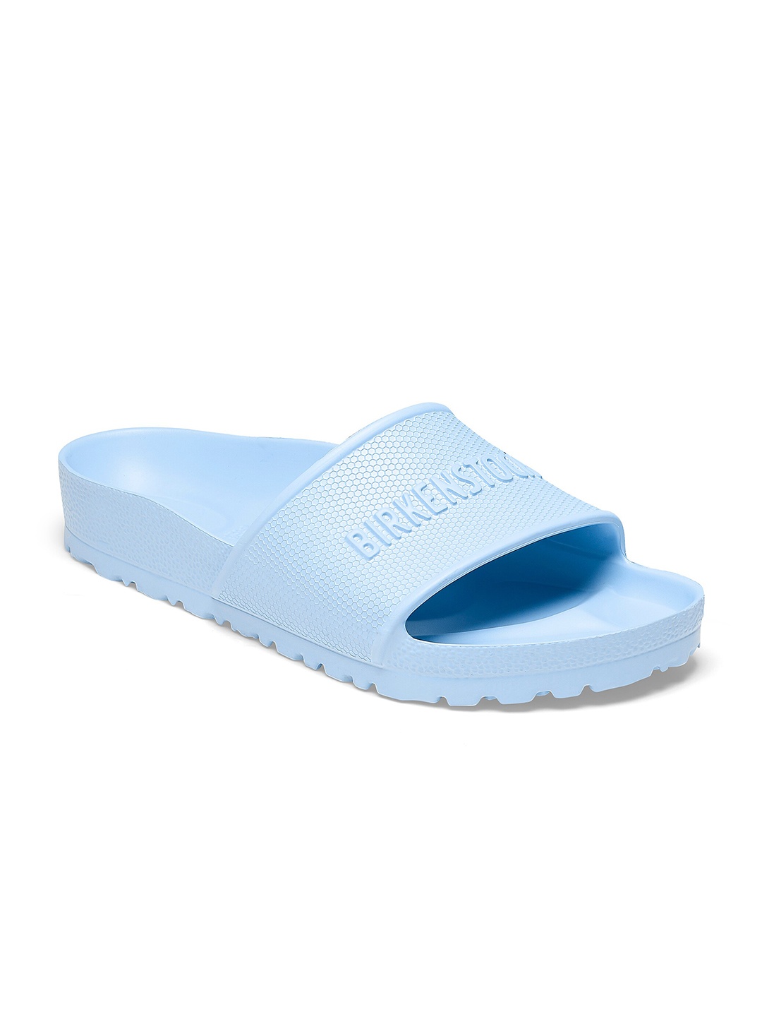 

Birkenstock Unisex Barbados EVA Regular Width One-Strap Sliders, Blue