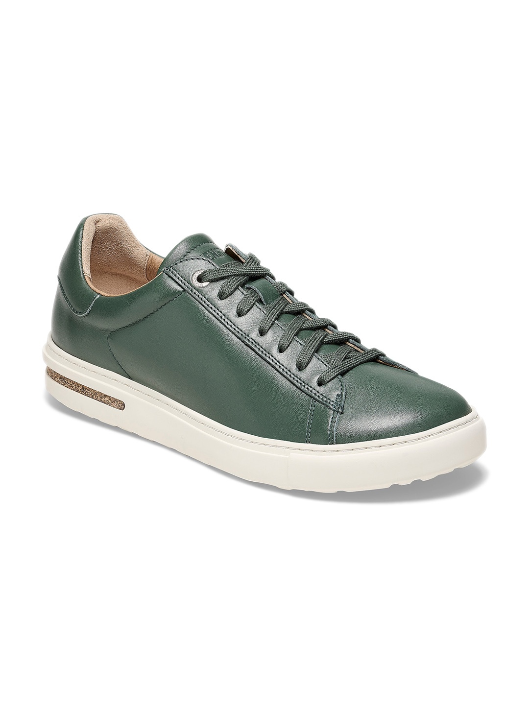 

Birkenstock Bend Low Thyme Regular Width Natural Leather Sneakers, Green