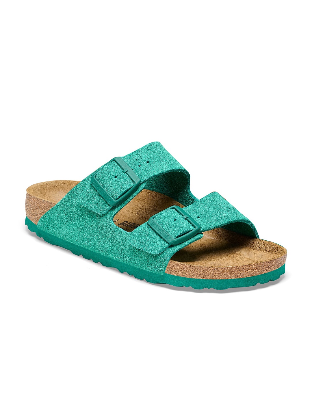 

Birkenstock Unisex Arizona Suede Leather Regular Width Two-Strap Comfort Sandals, Green