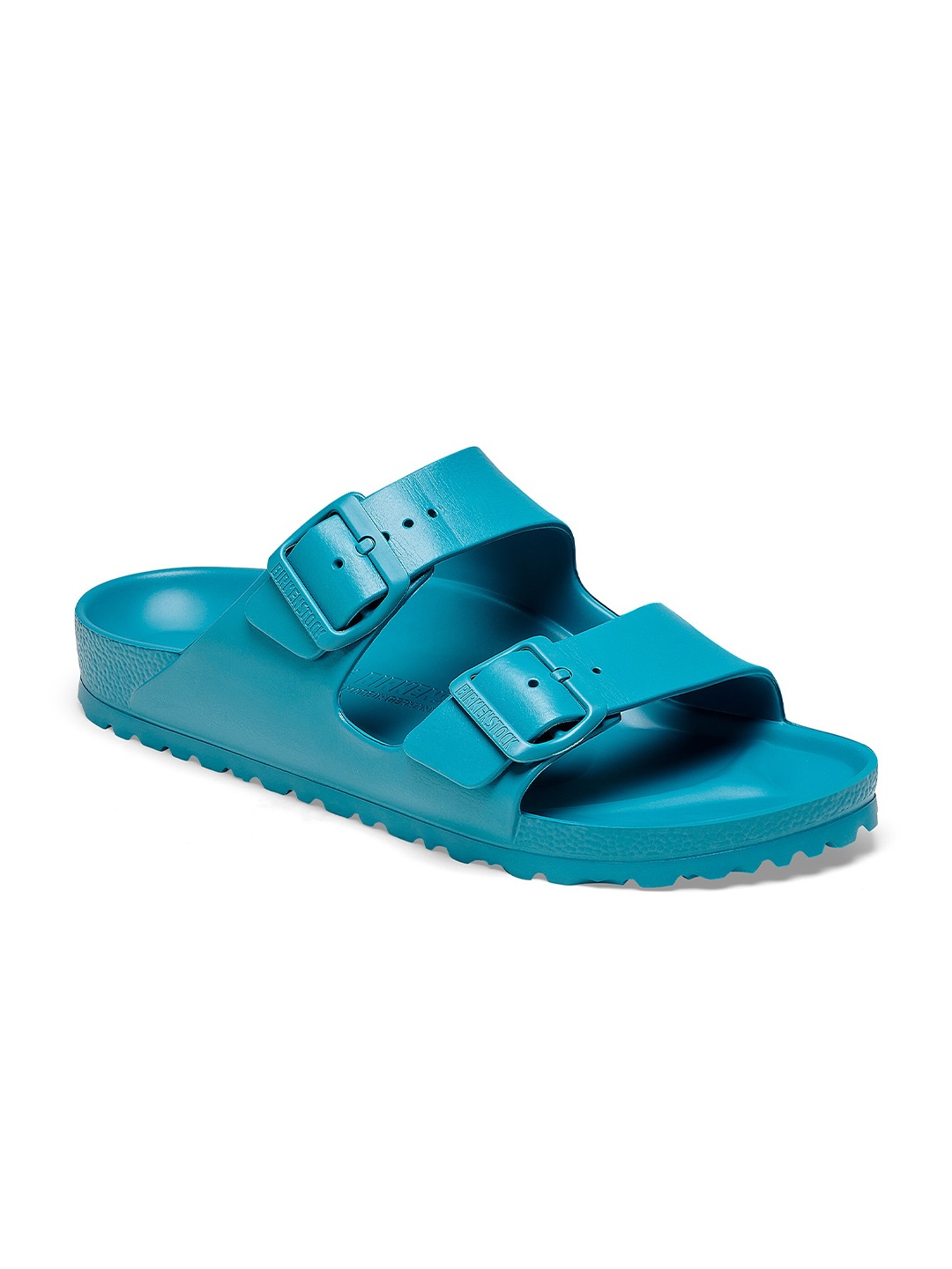 

Birkenstock Unisex Arizona Essentials Narrow Width Two-strap Flip Flops, Blue