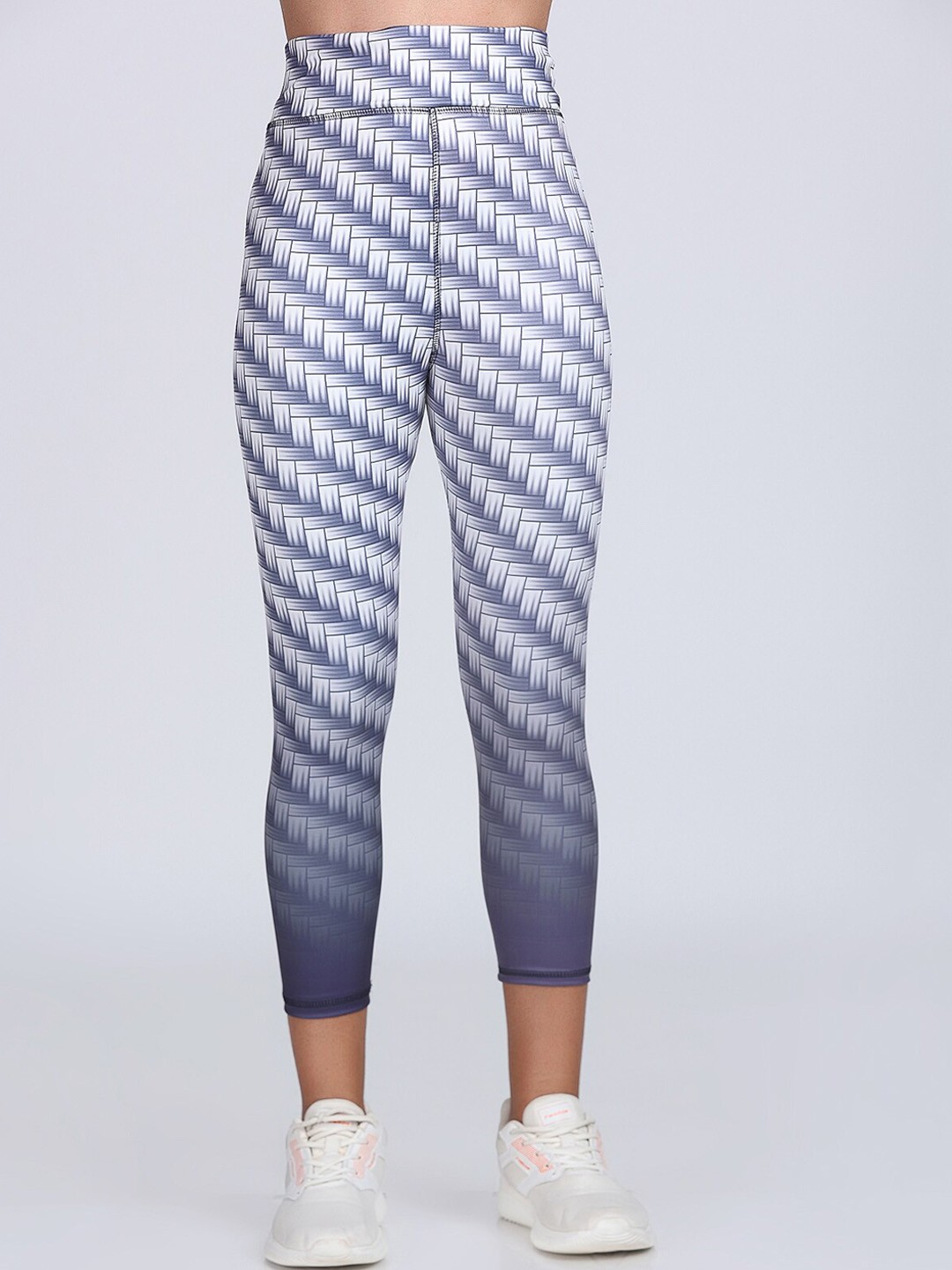 

Apraa & Parma Women Printed Dry-Fit Ankle Length Tights, Blue