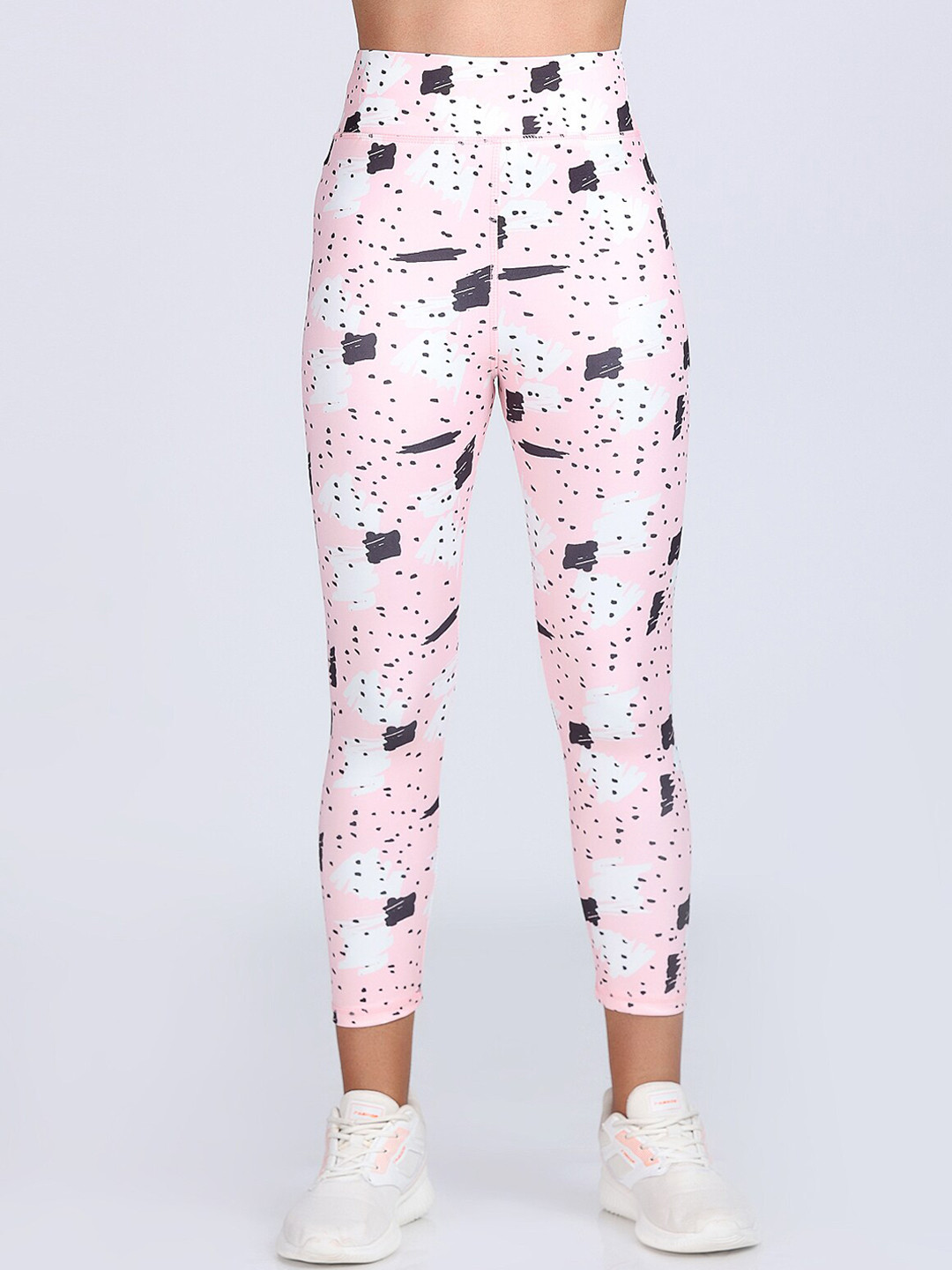 

Apraa & Parma Women Printed Dry-Fit Ankle Length Tights, Pink