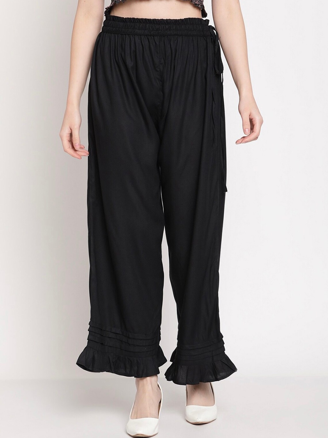 

BCZ Style Women Wide Leg Palazzos, Black