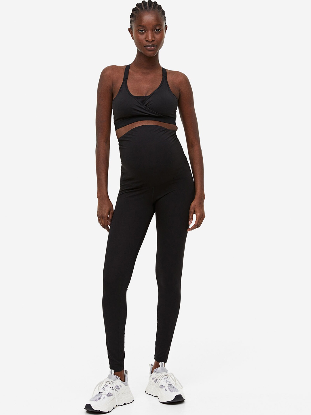 

H&M MAMA Sports Tights, Black