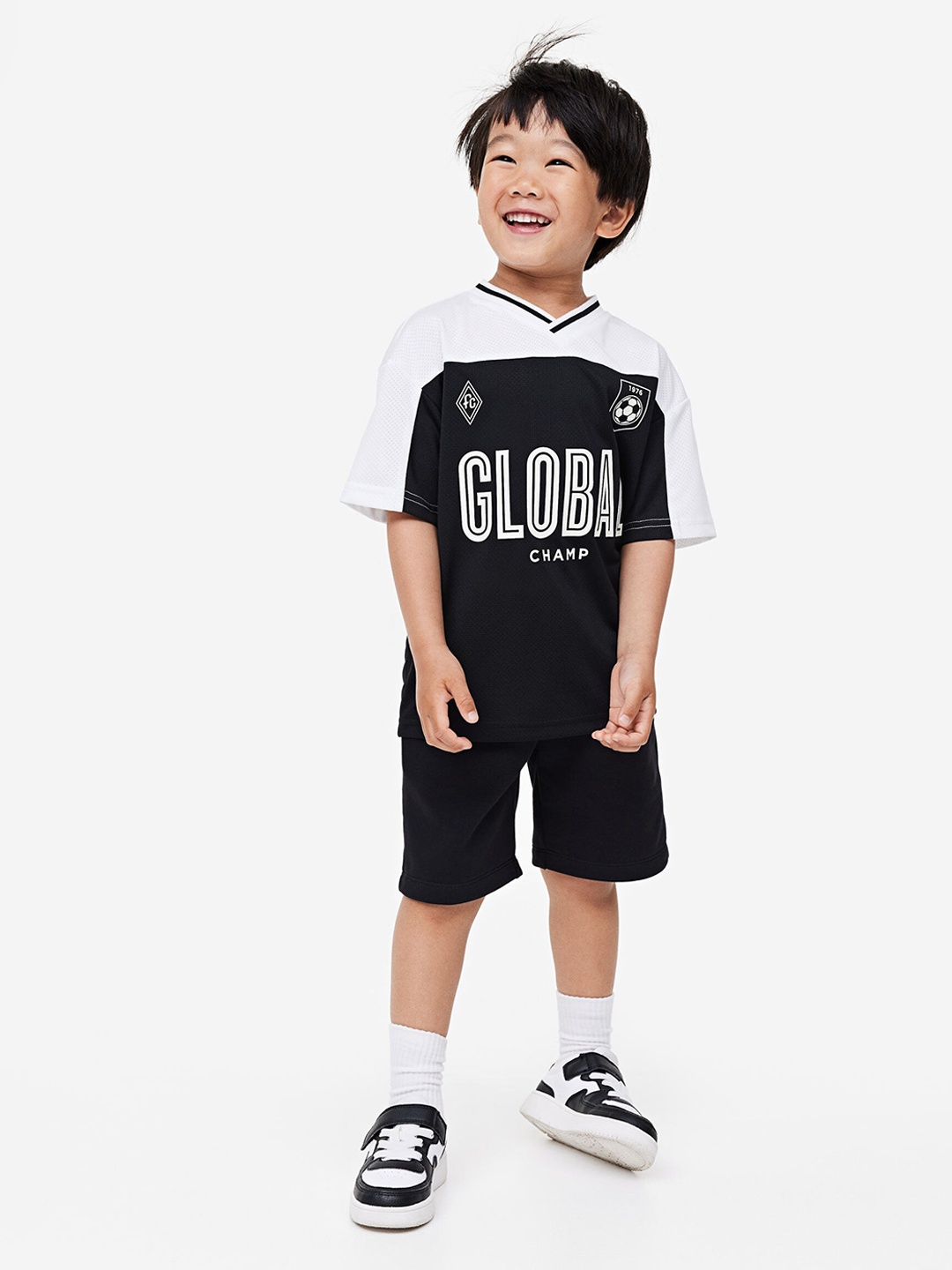 

H&M Boys Mesh T-Shirt, Black