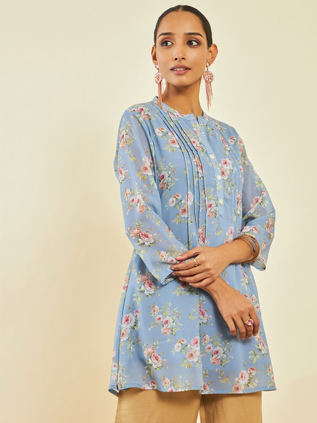 

Soch Floral Printed Tunic, Blue