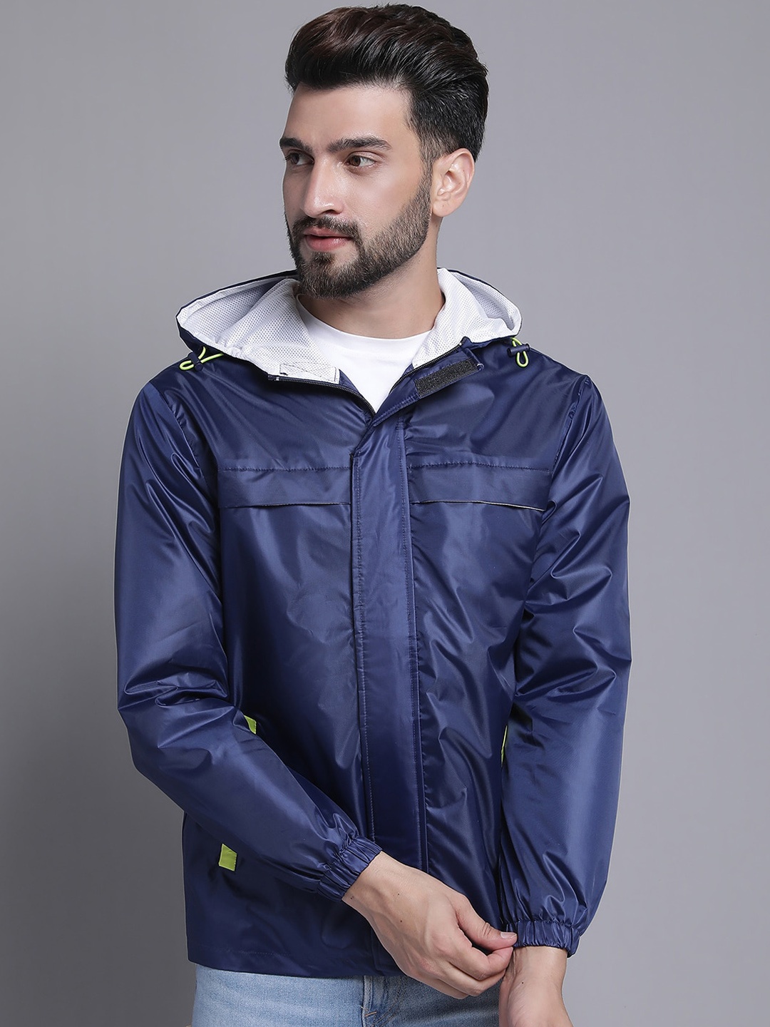 

HOUSE OF VEDAS Windcheater and Water Resistant Tailored Jacket, Navy blue