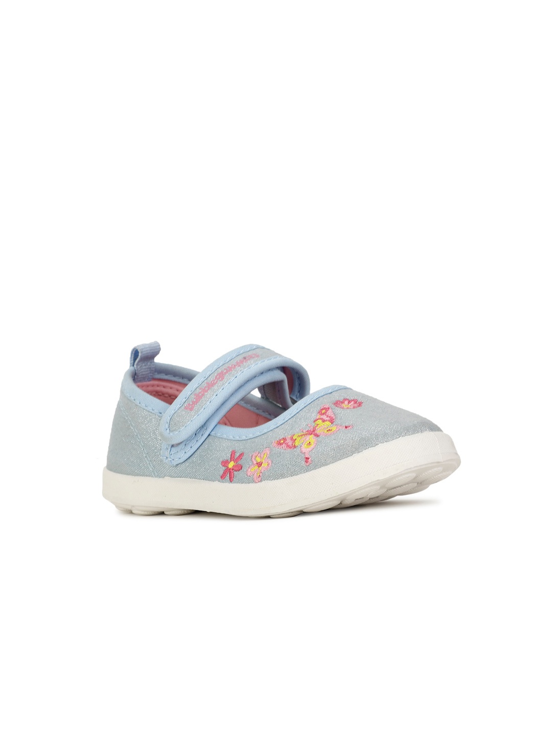 

Bubblegummers Girls Embroidered Ballerinas Flats, Blue