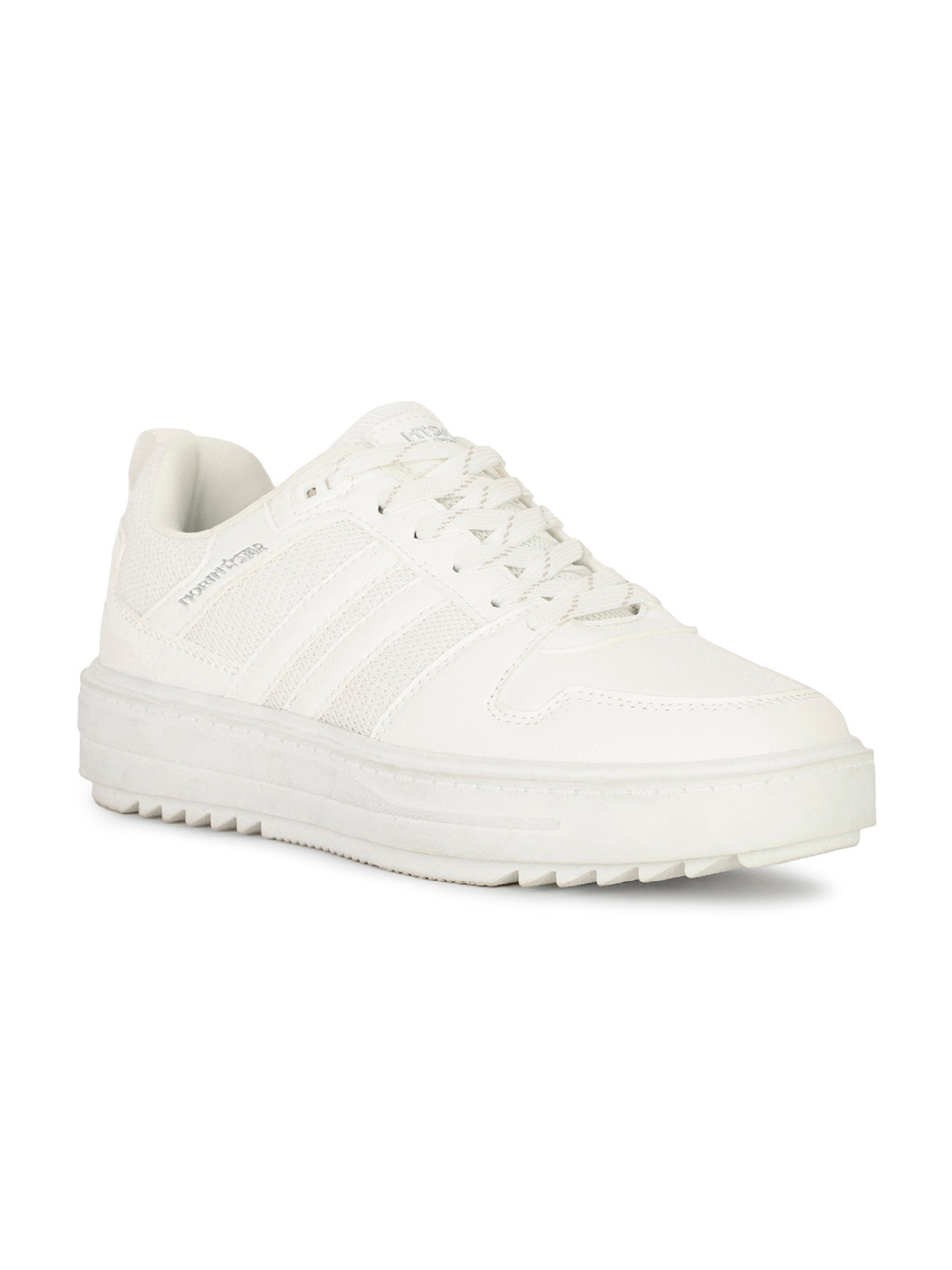 

North Star Women Textured Replay Sneakers, White