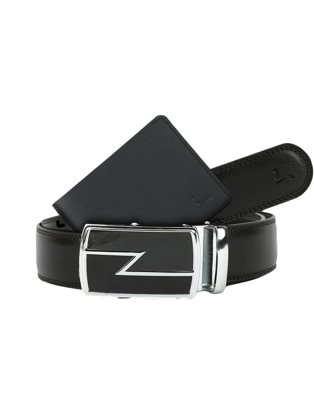 

Pacific Gold Men Leather Accessory Gift Set, Black