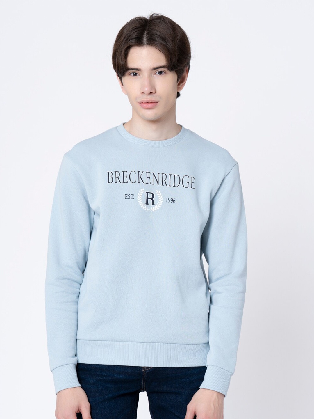 

Red Tape Men Graphic Print Sweatshirt, Blue