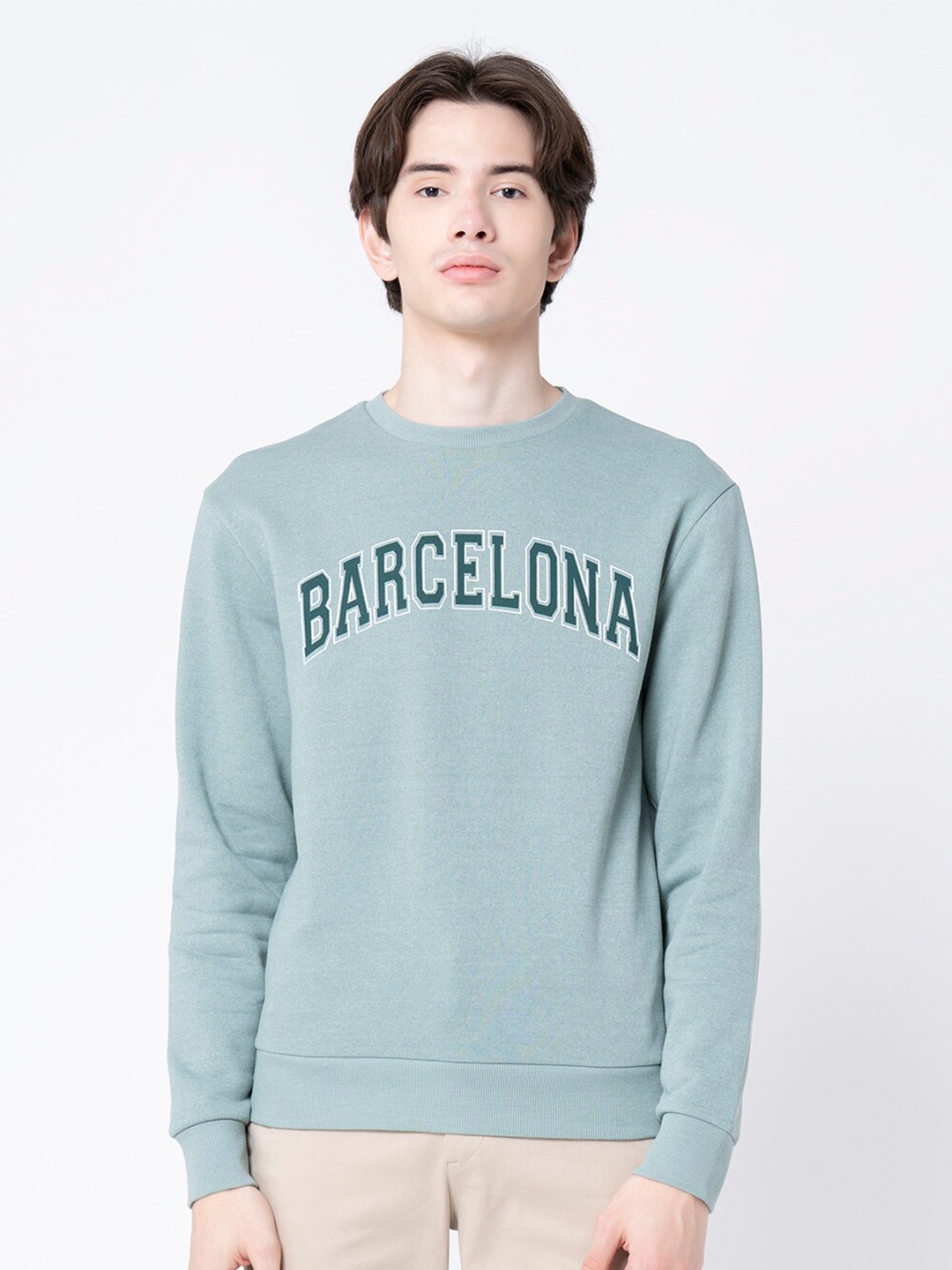 

Red Tape Men Graphic Print Sweatshirt, Green