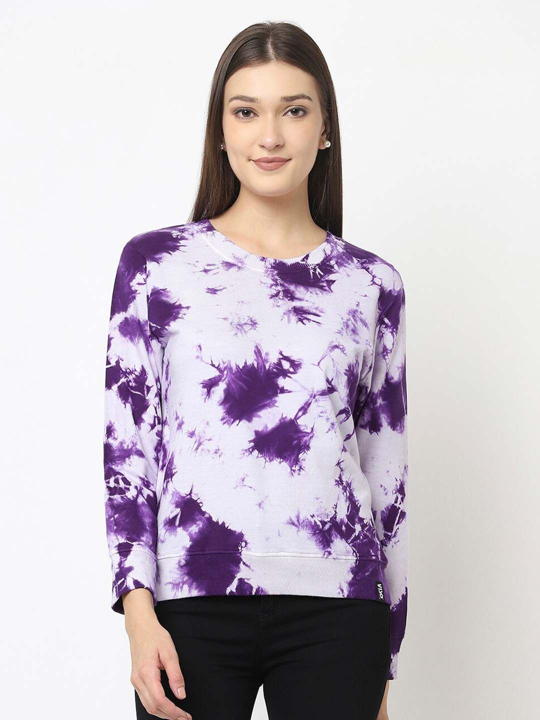 

VISO Tie & Dyed Cotton T-shirt, Purple