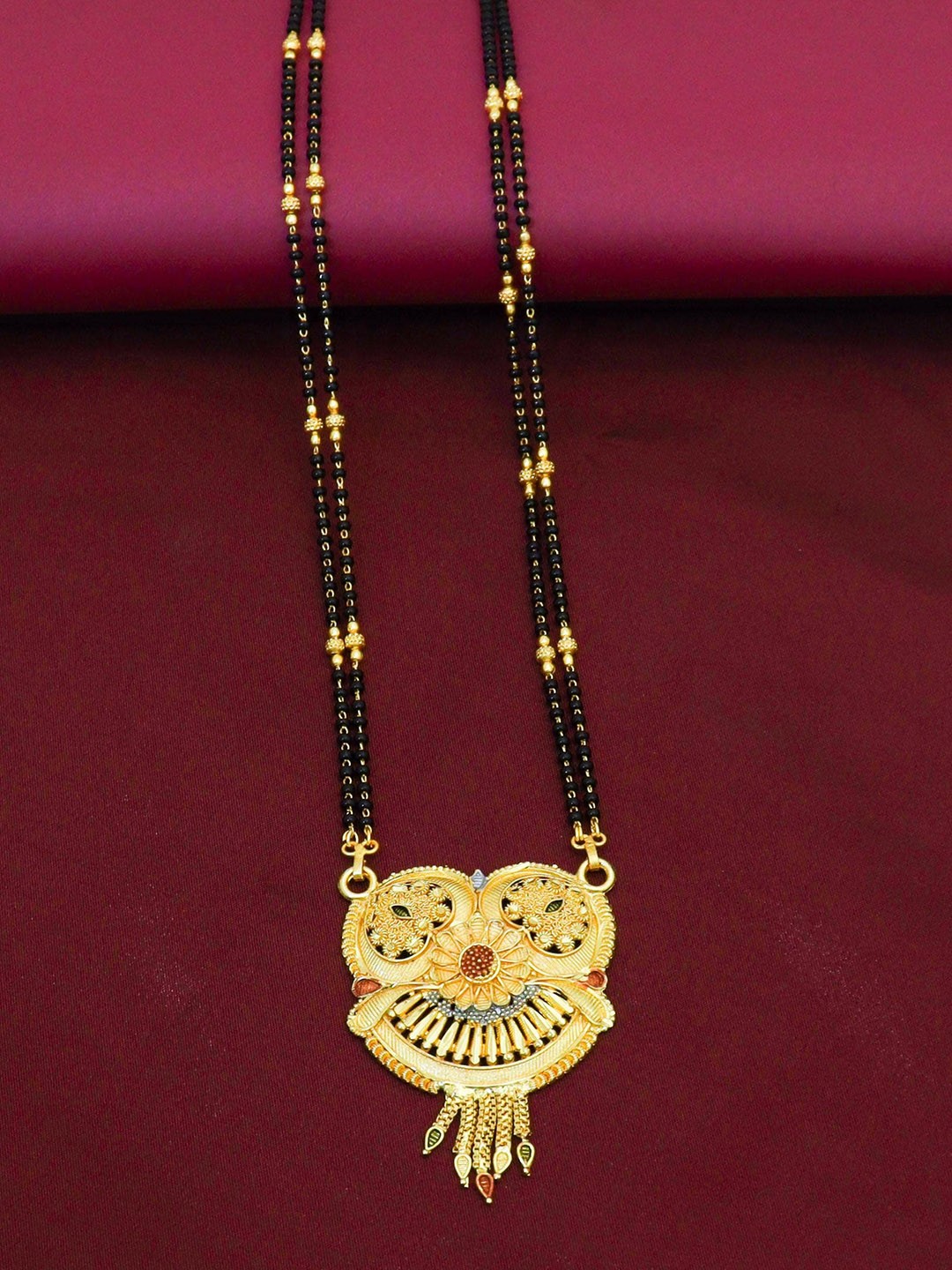 

Ramdev Art Fashion Jwellery Gold-plated Beaded Mangalsutra