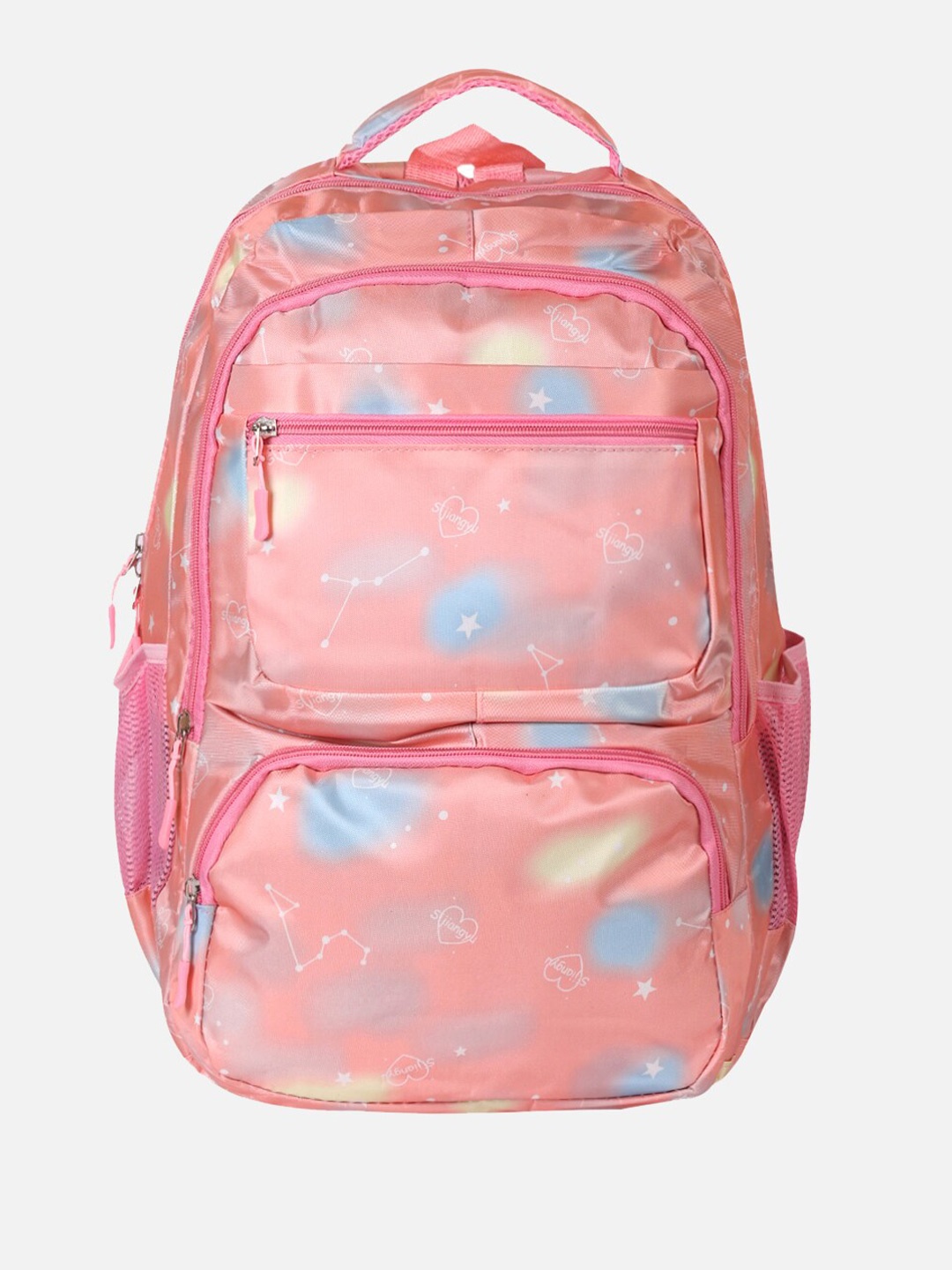 

PASSION PETALS Girls Graphic Printed Water Resistant Backpack, Peach