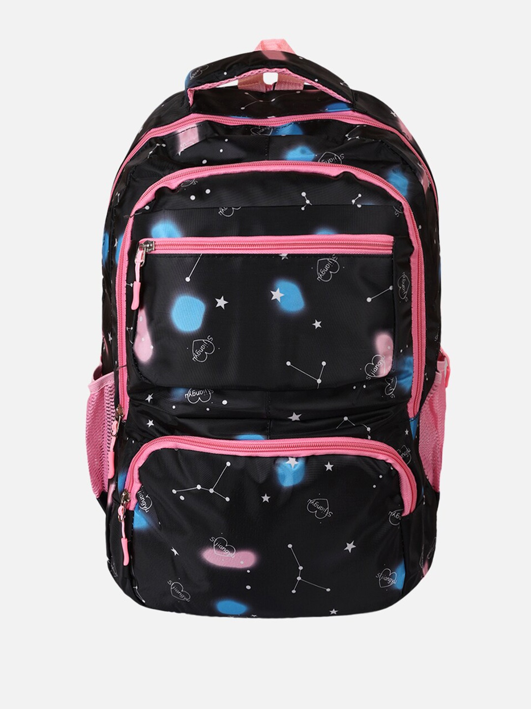 

PASSION PETALS Kids Conversational Printed Backpack, Black