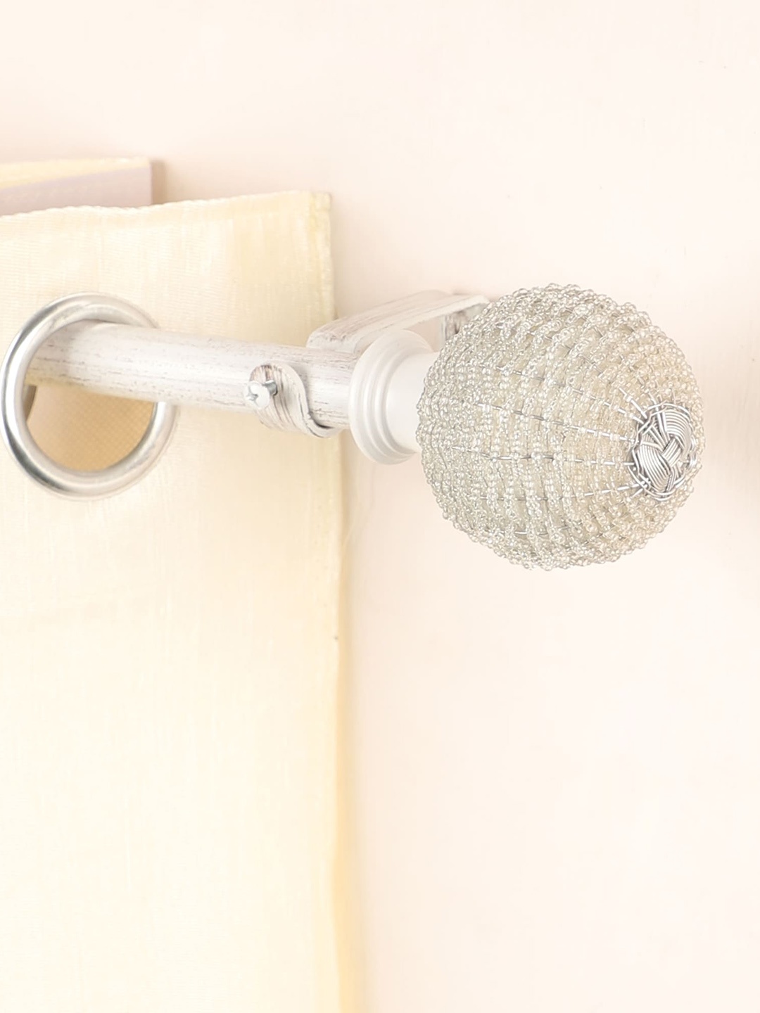 

The Decor Mart White Curtain Rods With Brackets