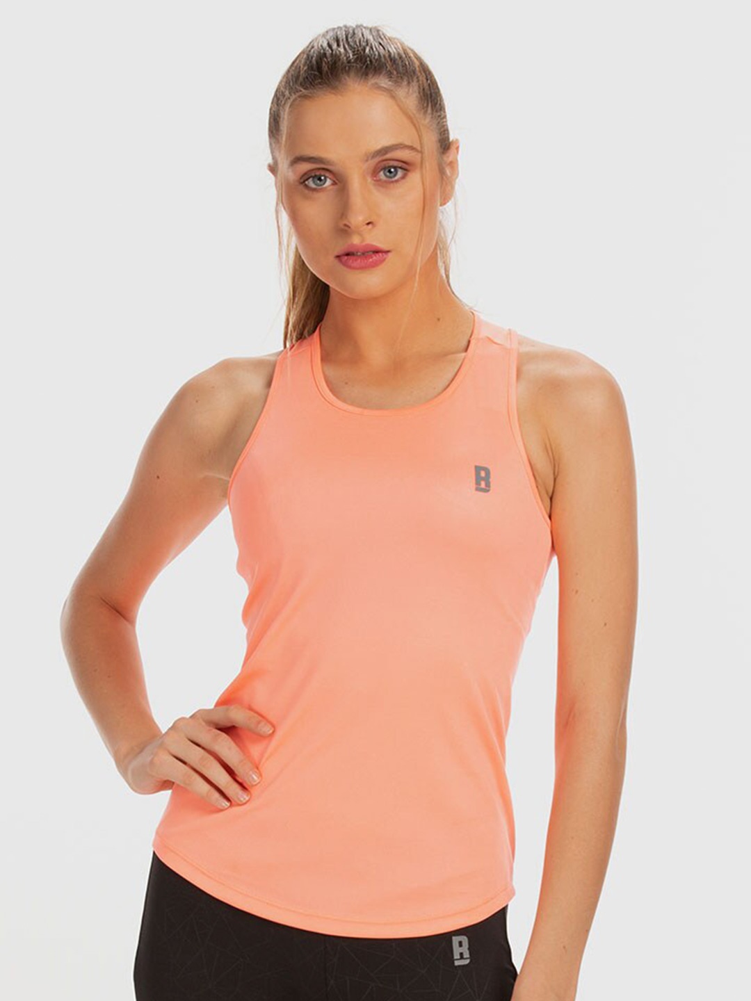 

Baller Athletik Round Neck Training or Gym T-shirt, Coral
