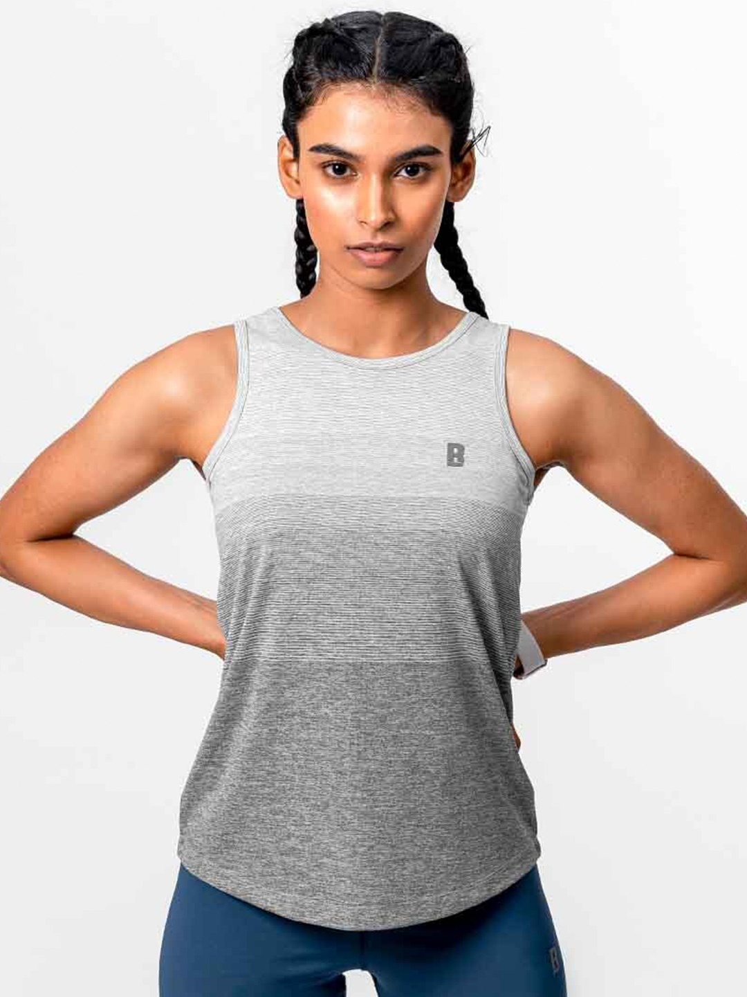 

Baller Athletik Round Neck Training or Gym T-shirt, Grey