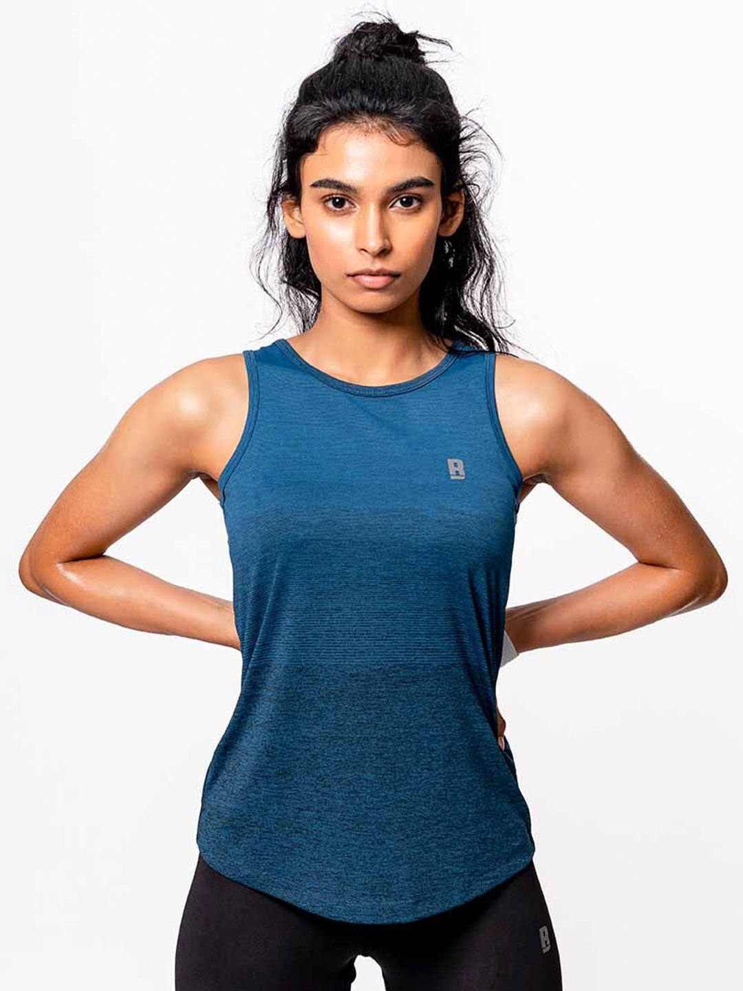 

Baller Athletik Round Neck Training or Gym T-shirt, Navy blue