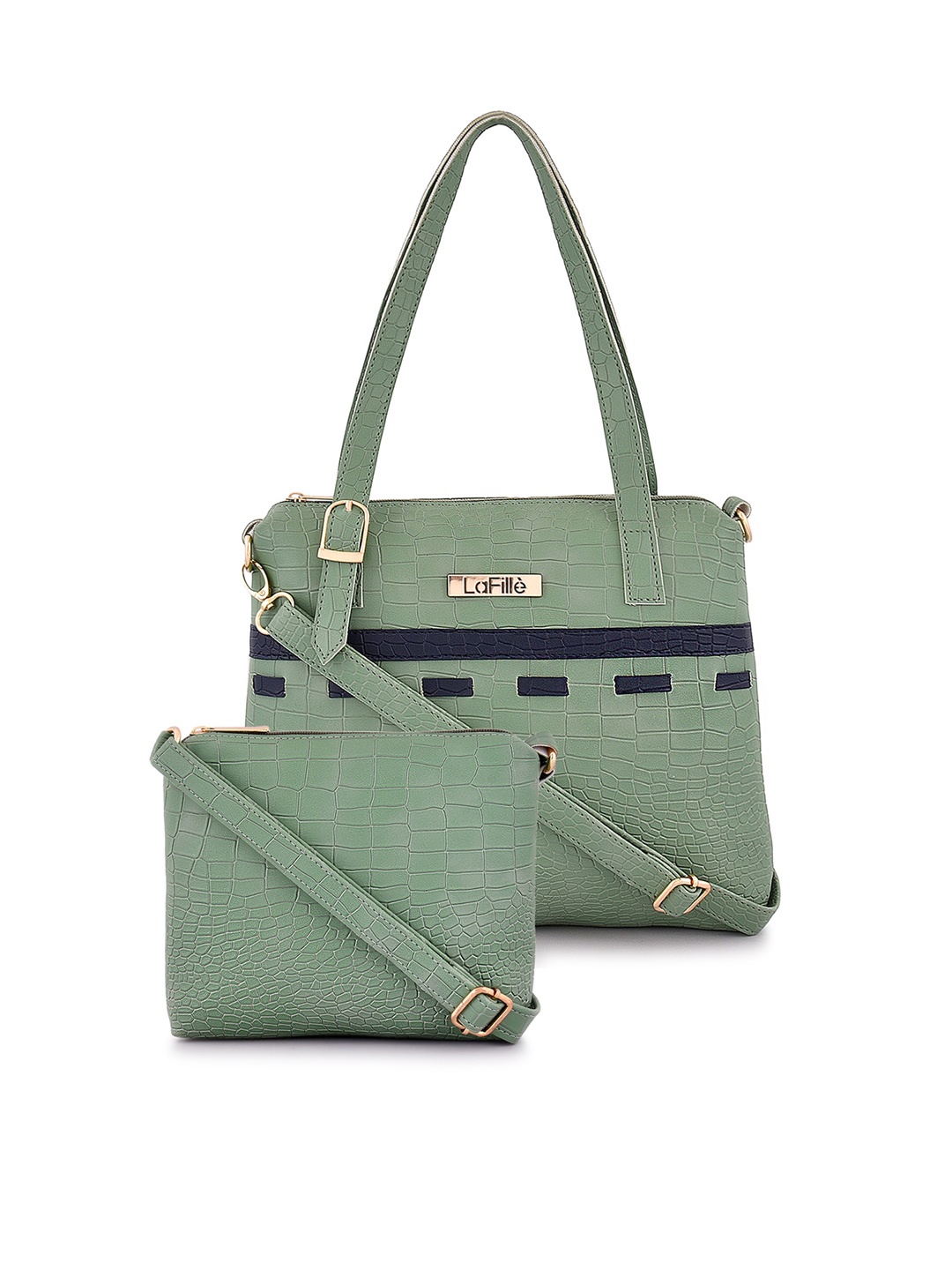 

LaFille Structured Handheld Bag, Green