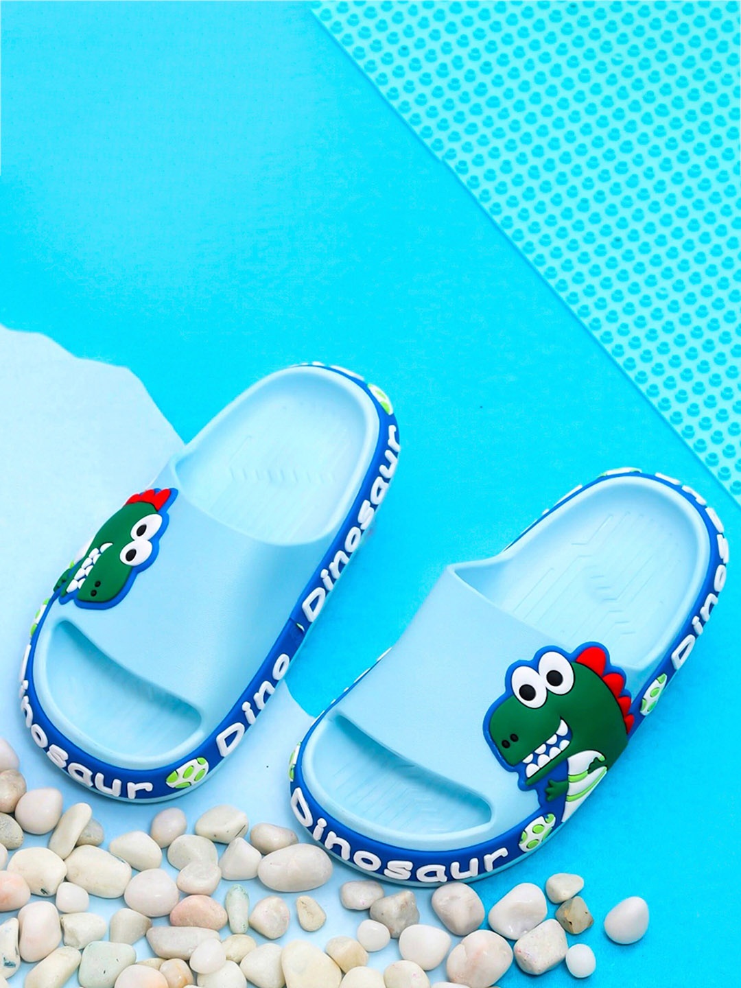 

Yellow Bee Boys Sliders Flip-Flops, Blue