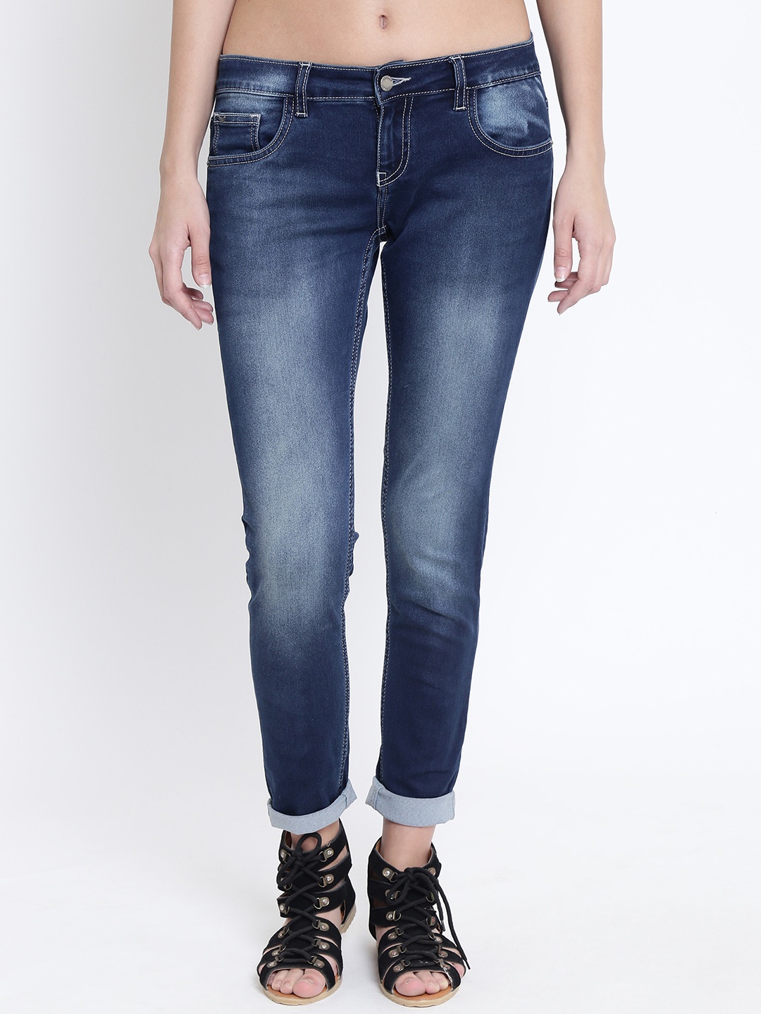 

Crimsoune Club Women Slim Fit Clean Look Stretchable Jeans, Blue