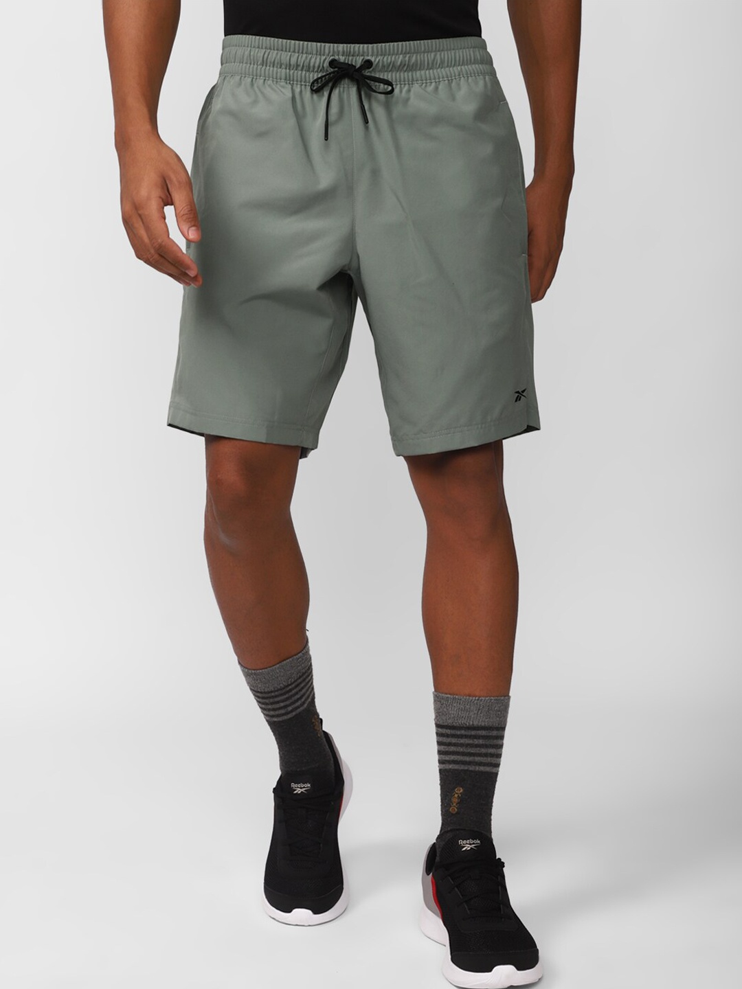 

Reebok Mens Wor Woven Speedwick Woven Sports Shorts, Green