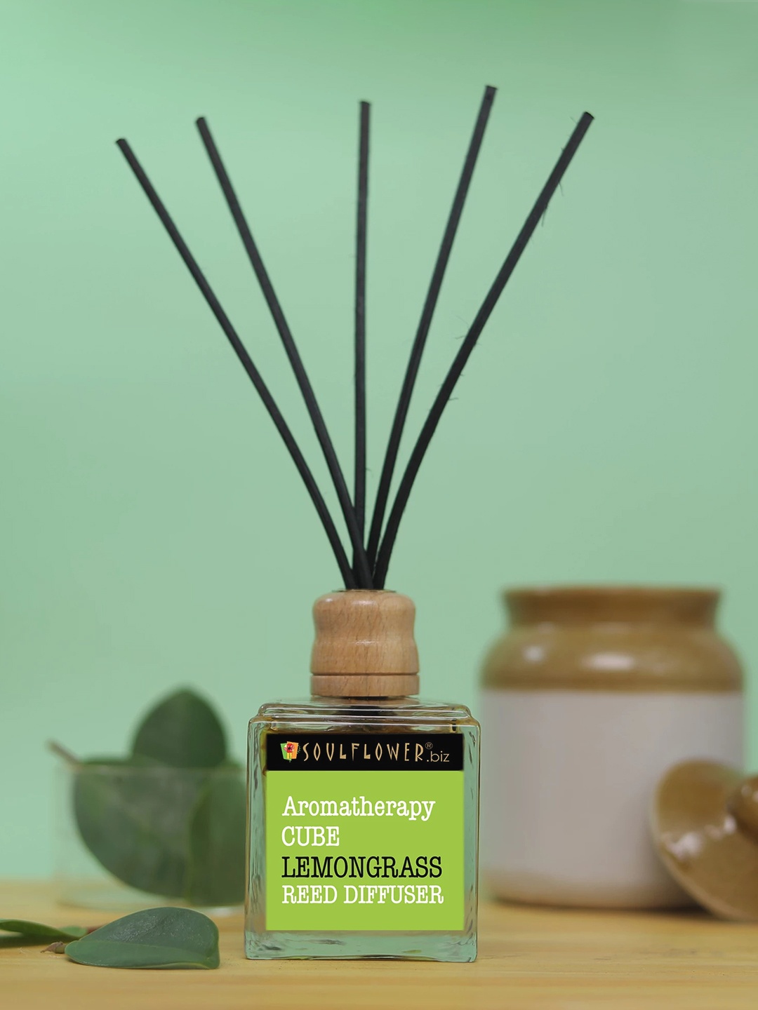 

Soulflower Lemongrass Reed Diffuser, Na