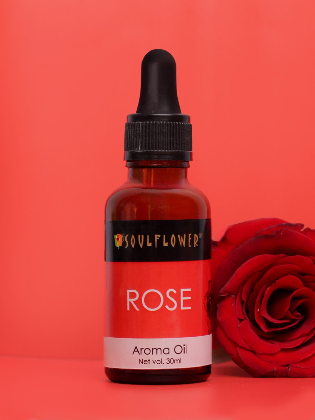 

Soulflower Unisex Rose Aroma Oil 30ml, Red