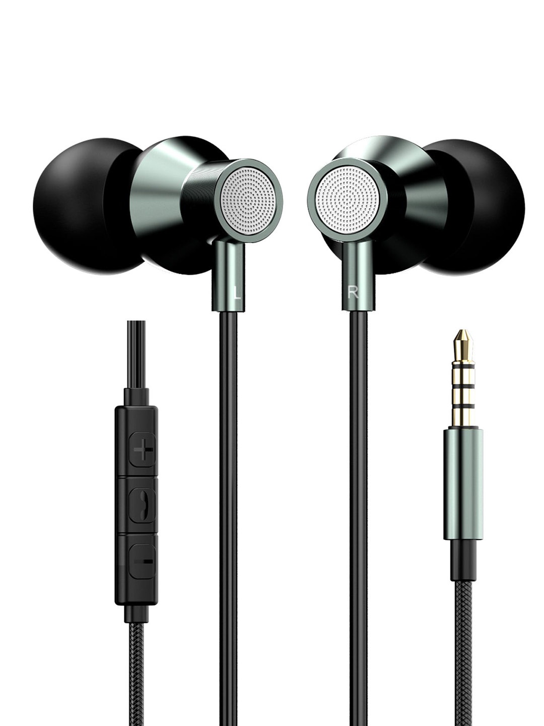 

Portronics Unisex In-Ear Wired Earphones With Mic, Grey