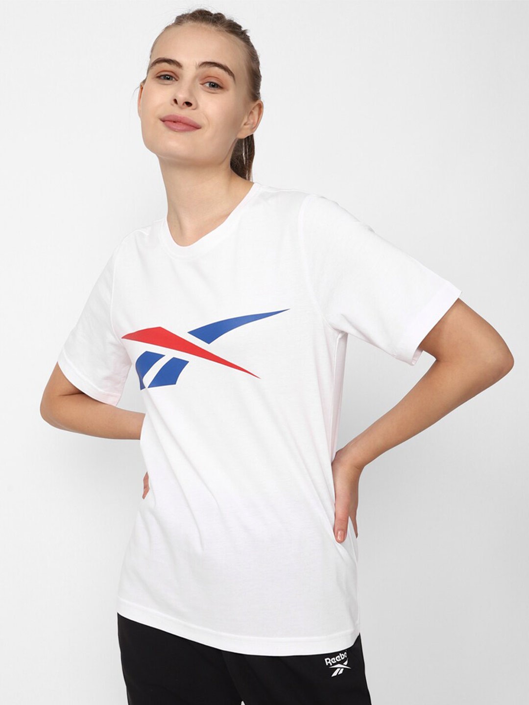 

Reebok Printed Pure Cotton T-shirt, White
