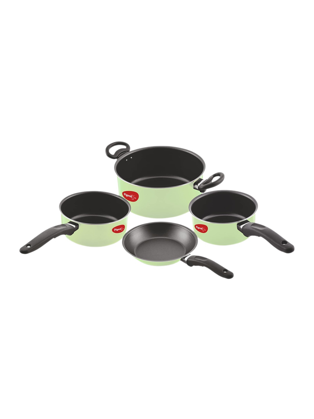 

Pigeon Master 4-Pcs Chef Non-Stick Aluminium Cookware Set, Green