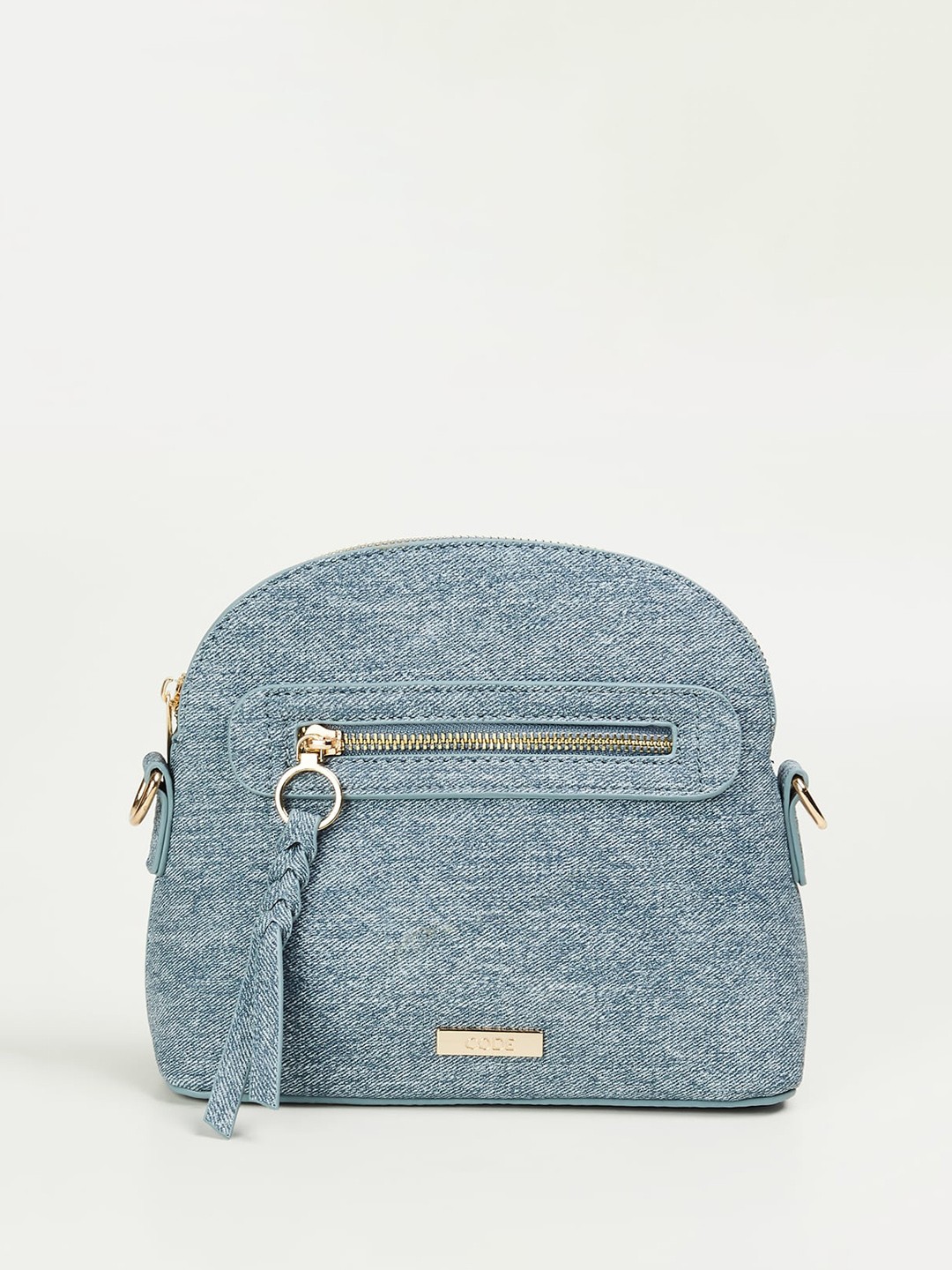 

CODE by Lifestyle Textured Structured Sling Bag, Blue