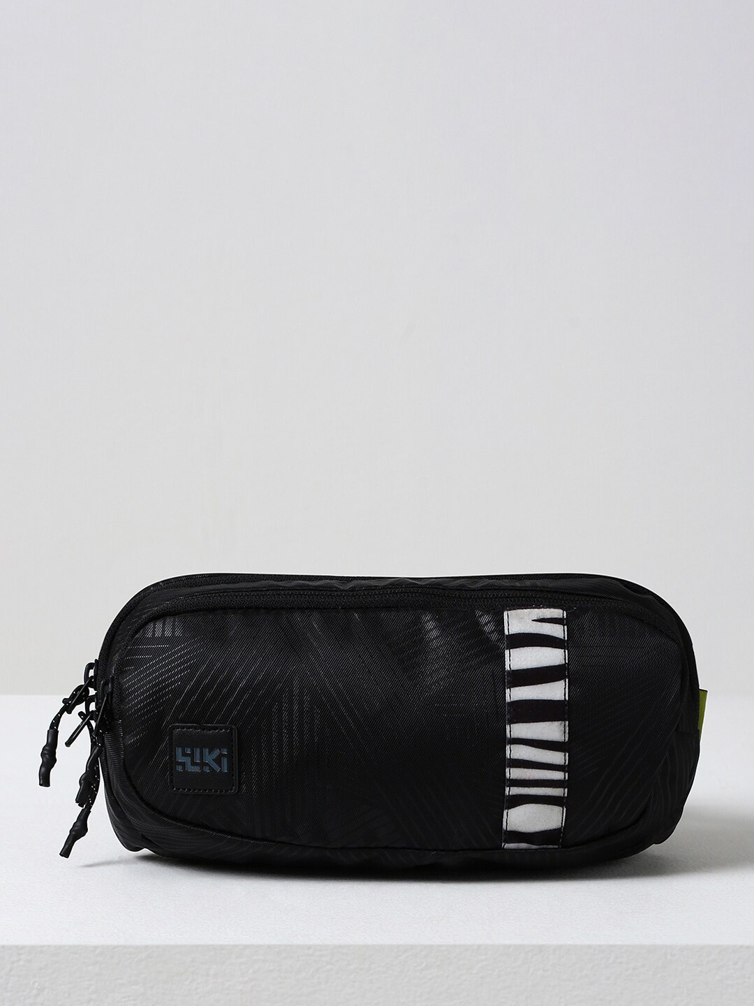 

Wildcraft Unisex Striped Waist Pouch, Black
