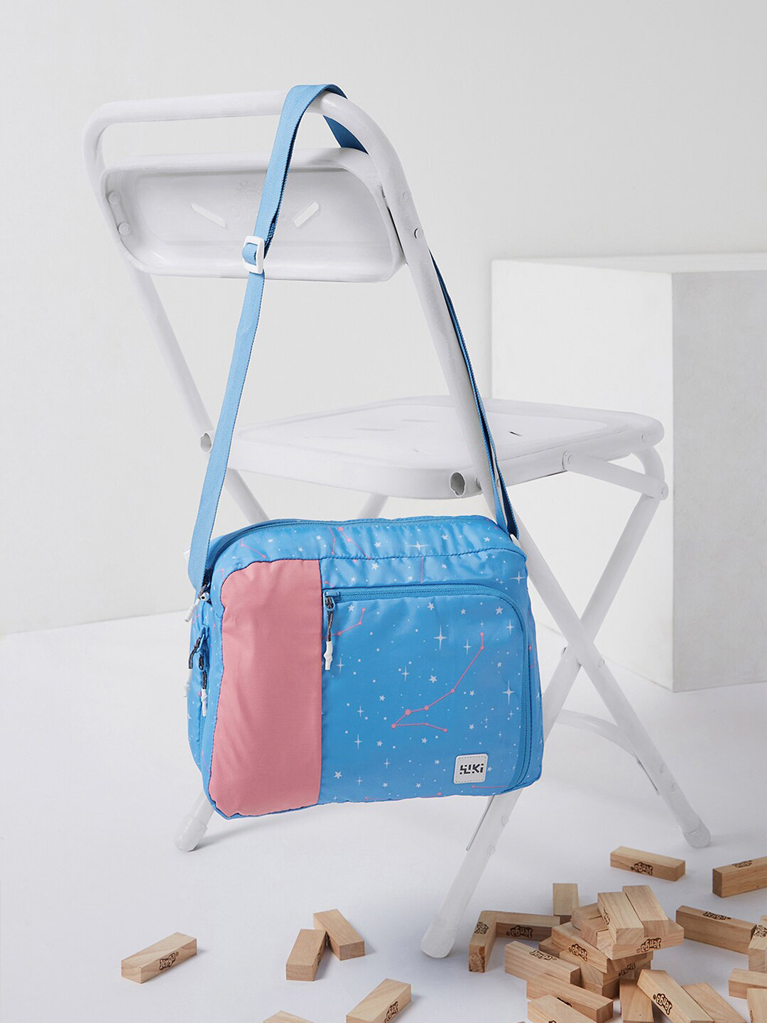 

Wildcraft Unisex Printed Messenger Bag, Blue