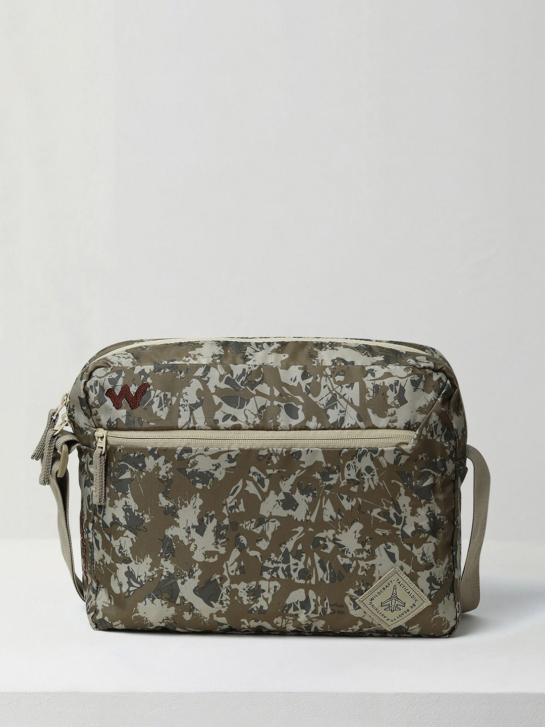 

Wildcraft Unisex Camouflage Printed Messenger Bag, Khaki