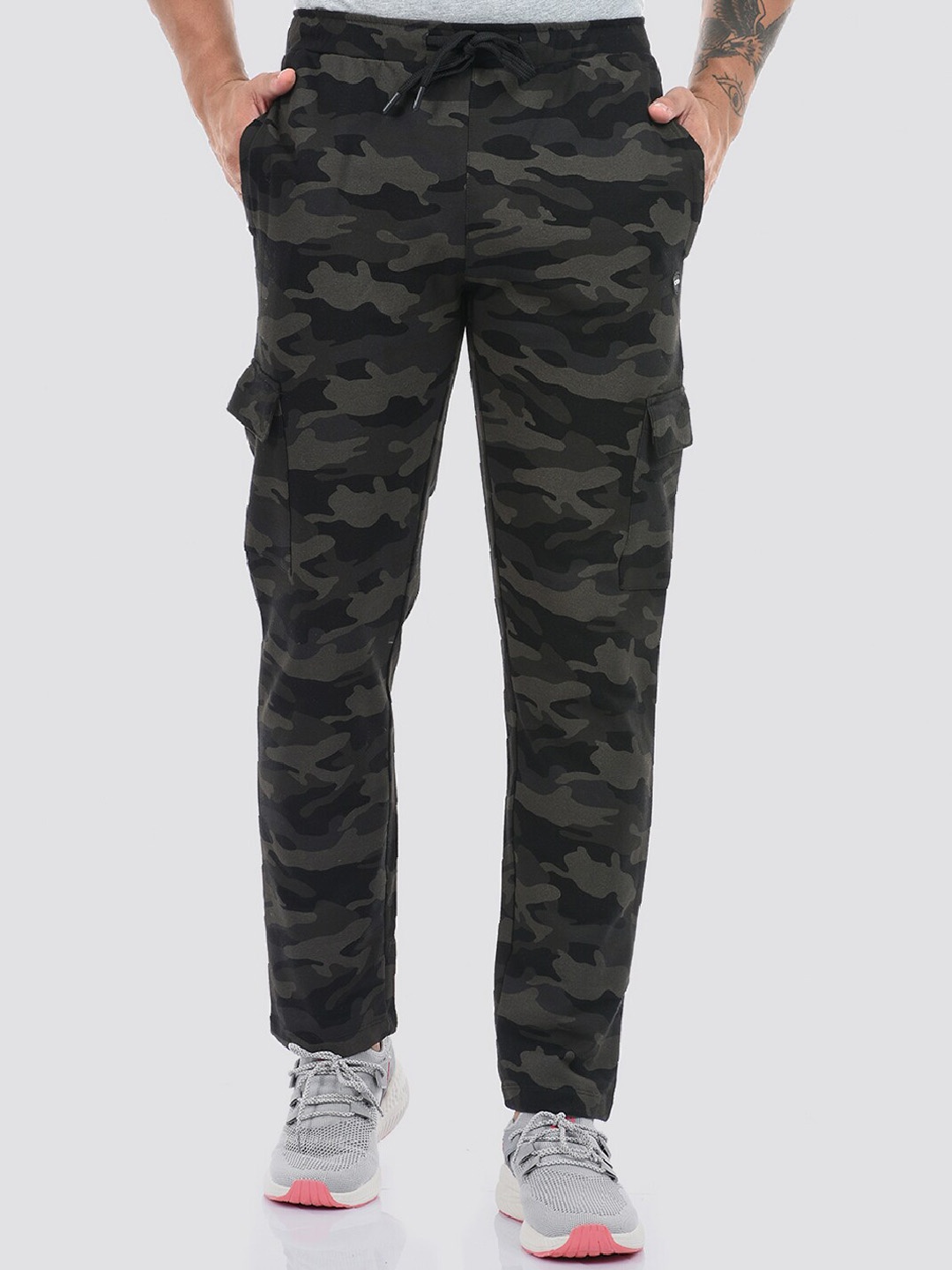 

Cloak & Decker by Monte Carlo Men Camouflage Track Pants, Green
