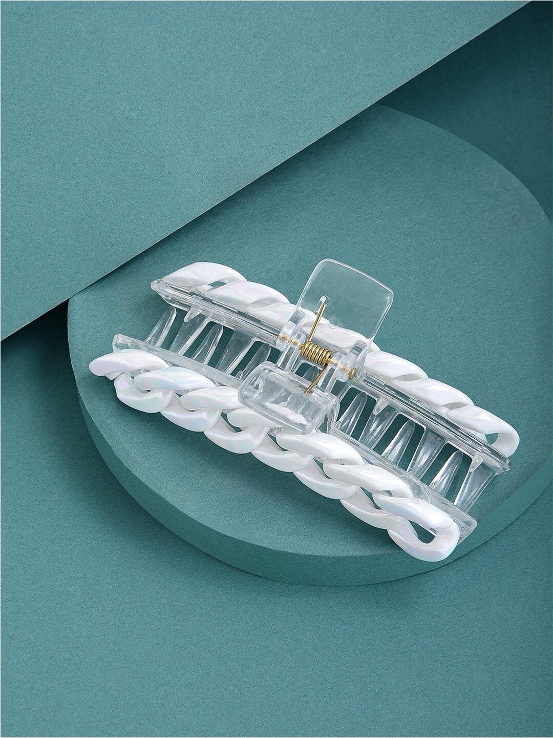

Lilly & sparkle Link Chain Claw Clip, White