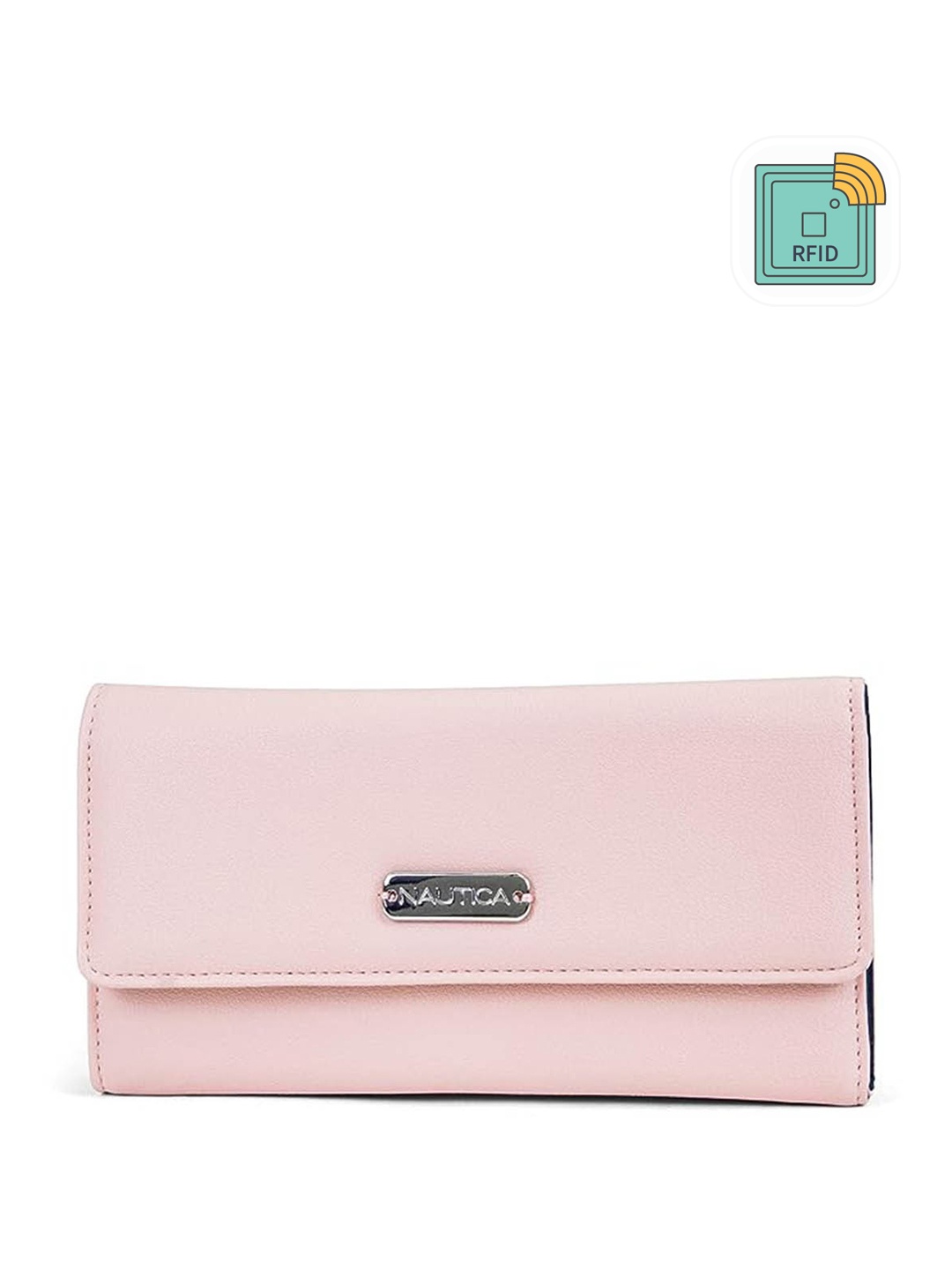 

Nautica Women RFID Long Three Fold Wallet, Pink