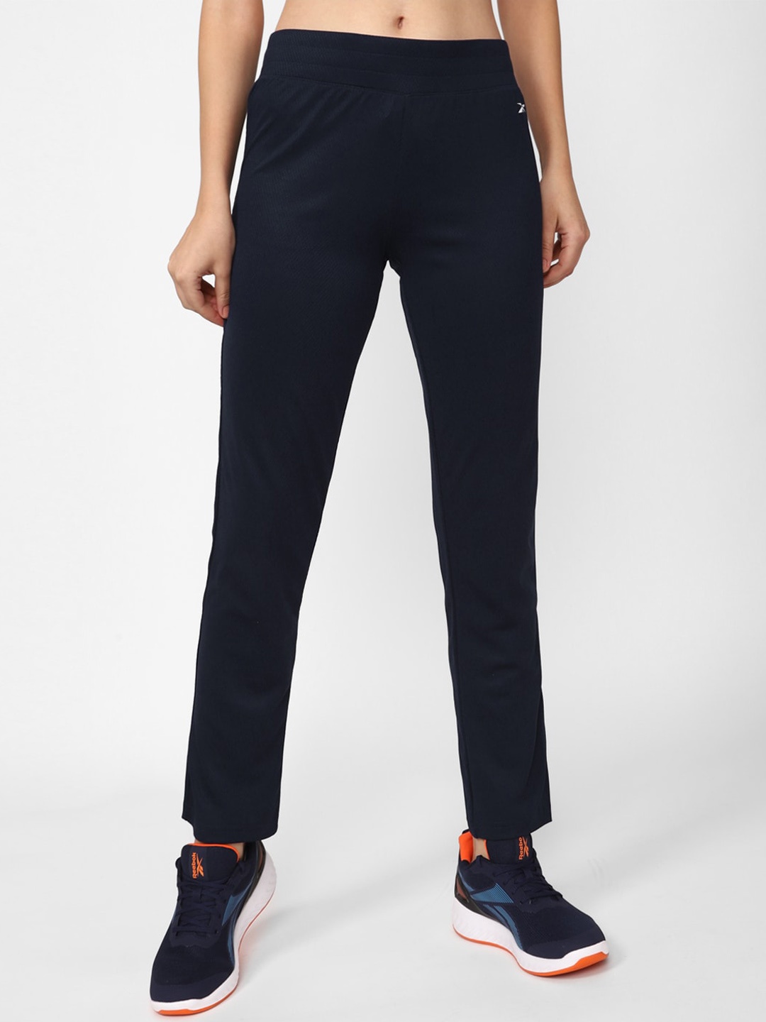 

Reebok Women Mid-Rise Track Pants, Navy blue