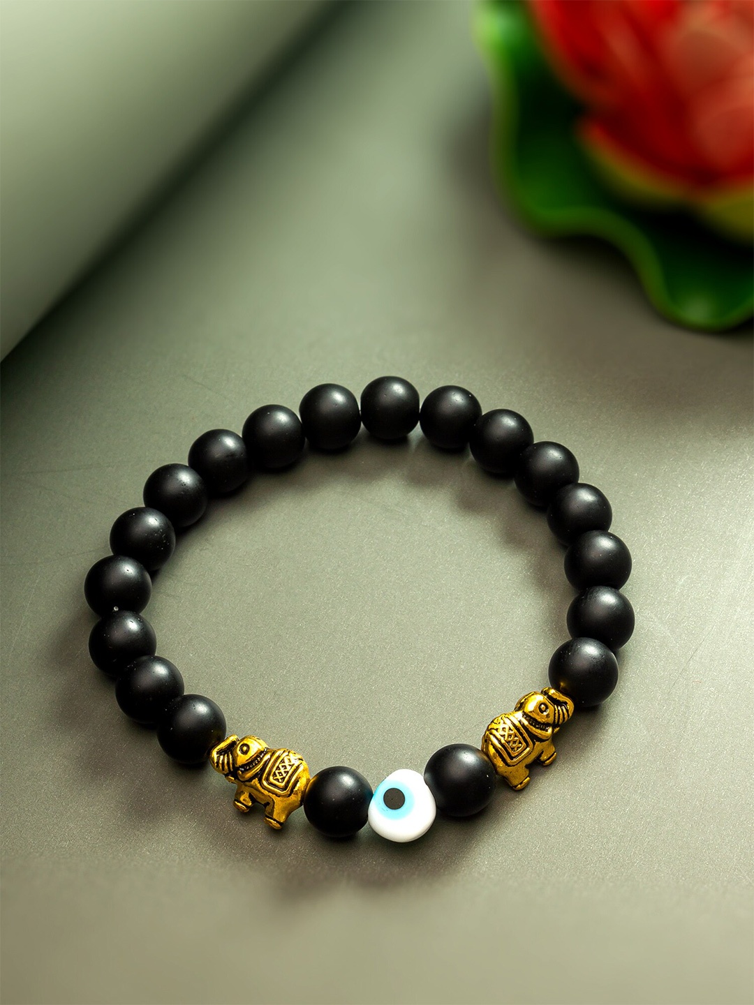 

aadita Unisex Beaded Bracelet, Black