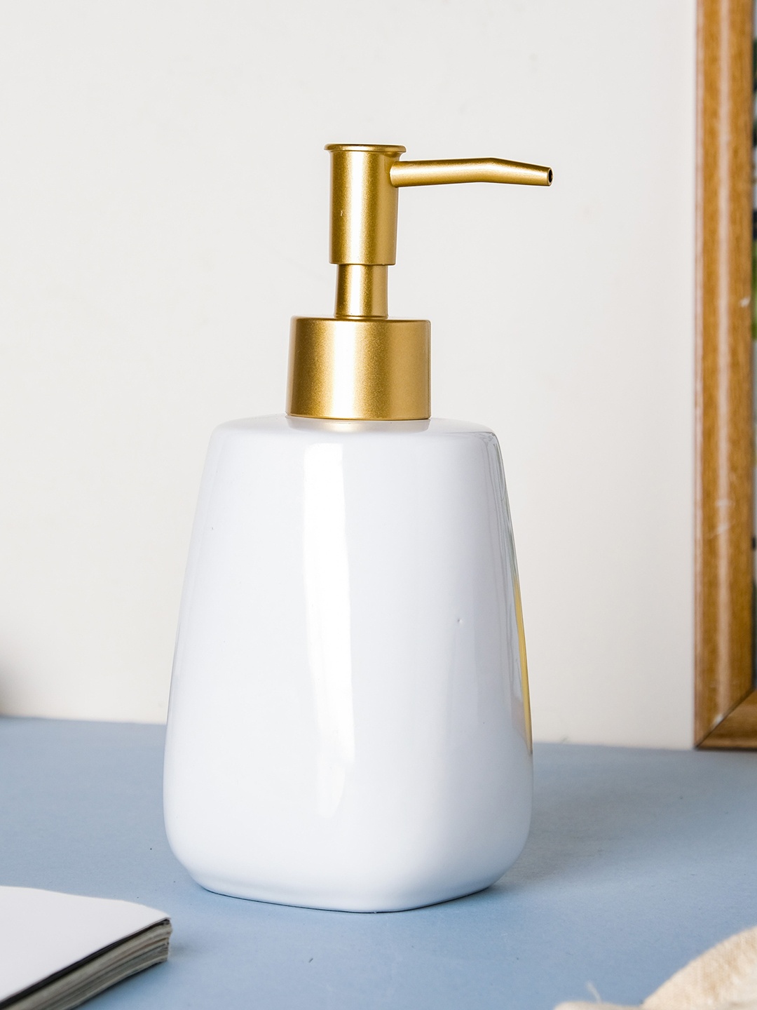 

Nestasia White Ceramic Soap Dispenser - 350 ML