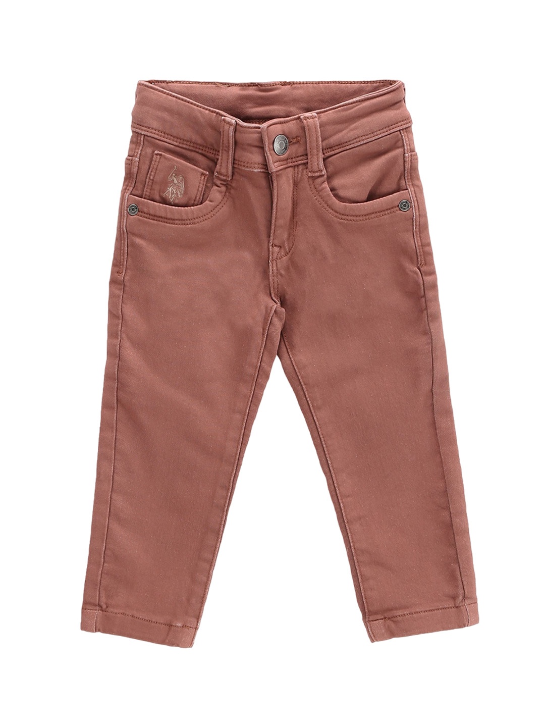 

U.S. Polo Assn. Kids Boys Slim Fit Stretchable Jeans, Rust