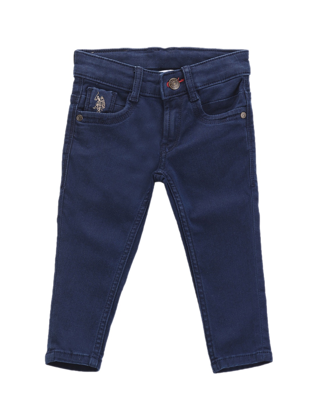 

U.S. Polo Assn. Kids Boys Skinny Fit Mid-Rise Stretchable Jeans, Blue